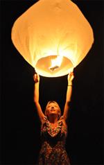 15 Himmelske Lanterner - hvide