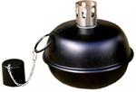 Tumble Torch olielampe - kugle. Sort. Stor model